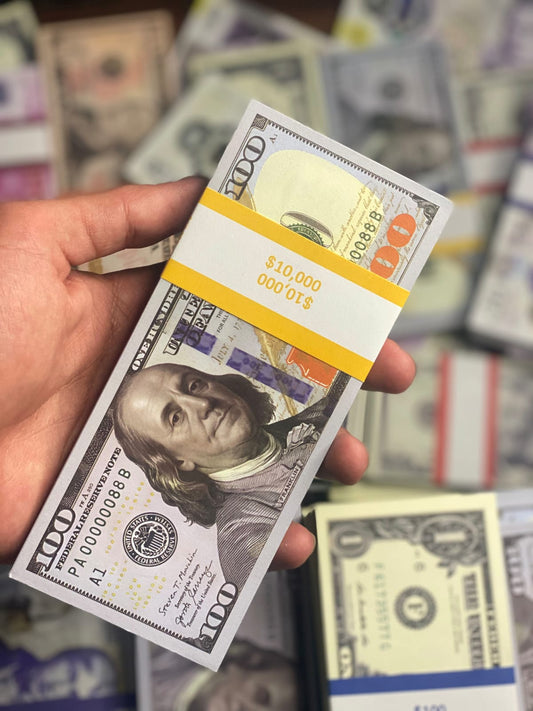 100$ prop stack (105 notes).